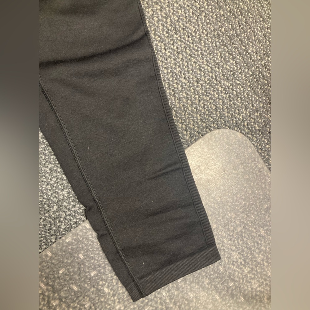 NWT women offline by aerie hi-rise seamless 7/8 legging leggings ribbed black l - Picture 9 of 16